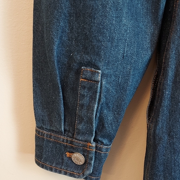 Rails Lisette Long Sleeve Denim Dress Size Medium Shirtdress - Picture 9 of 16